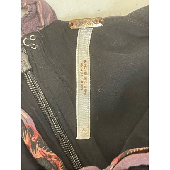 Free People women’s maxi dress lined floral size 4 - Picture 6 of 6